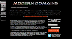 Desktop Screenshot of moderndomains.com